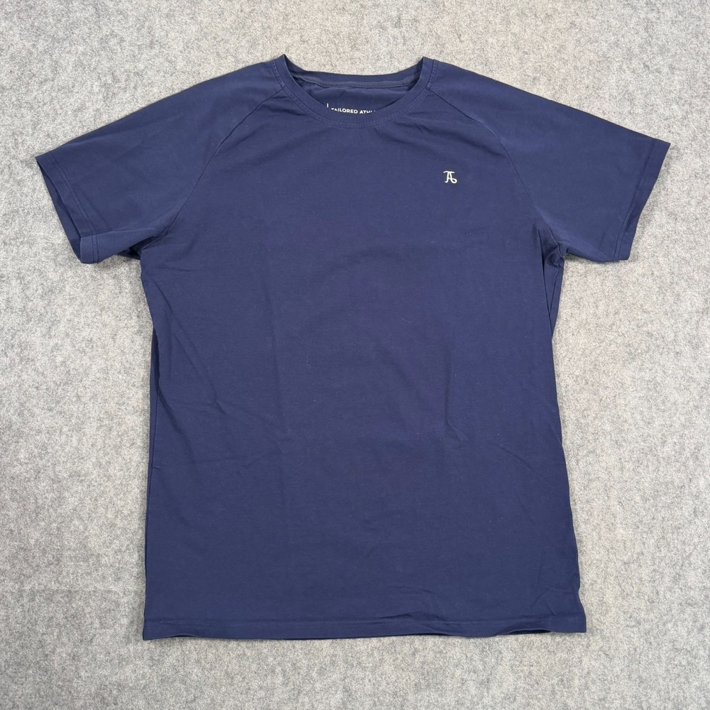 Tailored Athlete Navy Blue Short Sleeve Crew Neck Stretch T-Shirt Men's Size XL